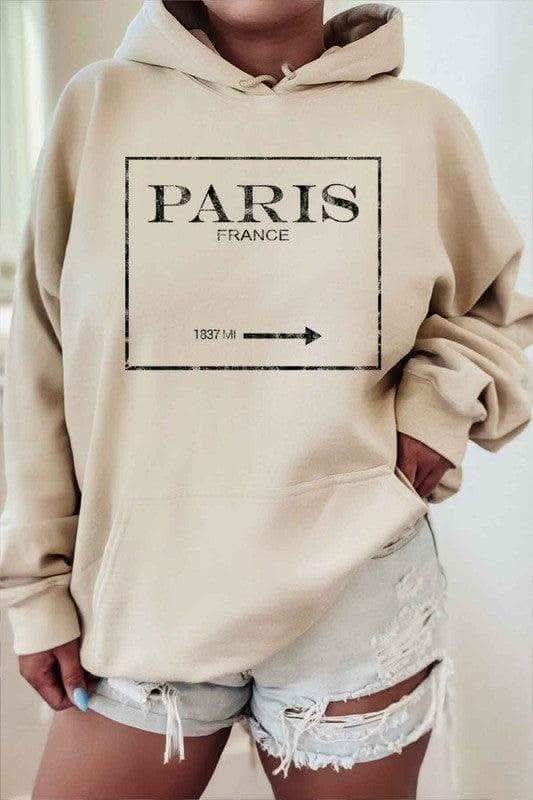 PARIS FRANCE Hoodie PLUS - SwagglyLife Home & Fashion