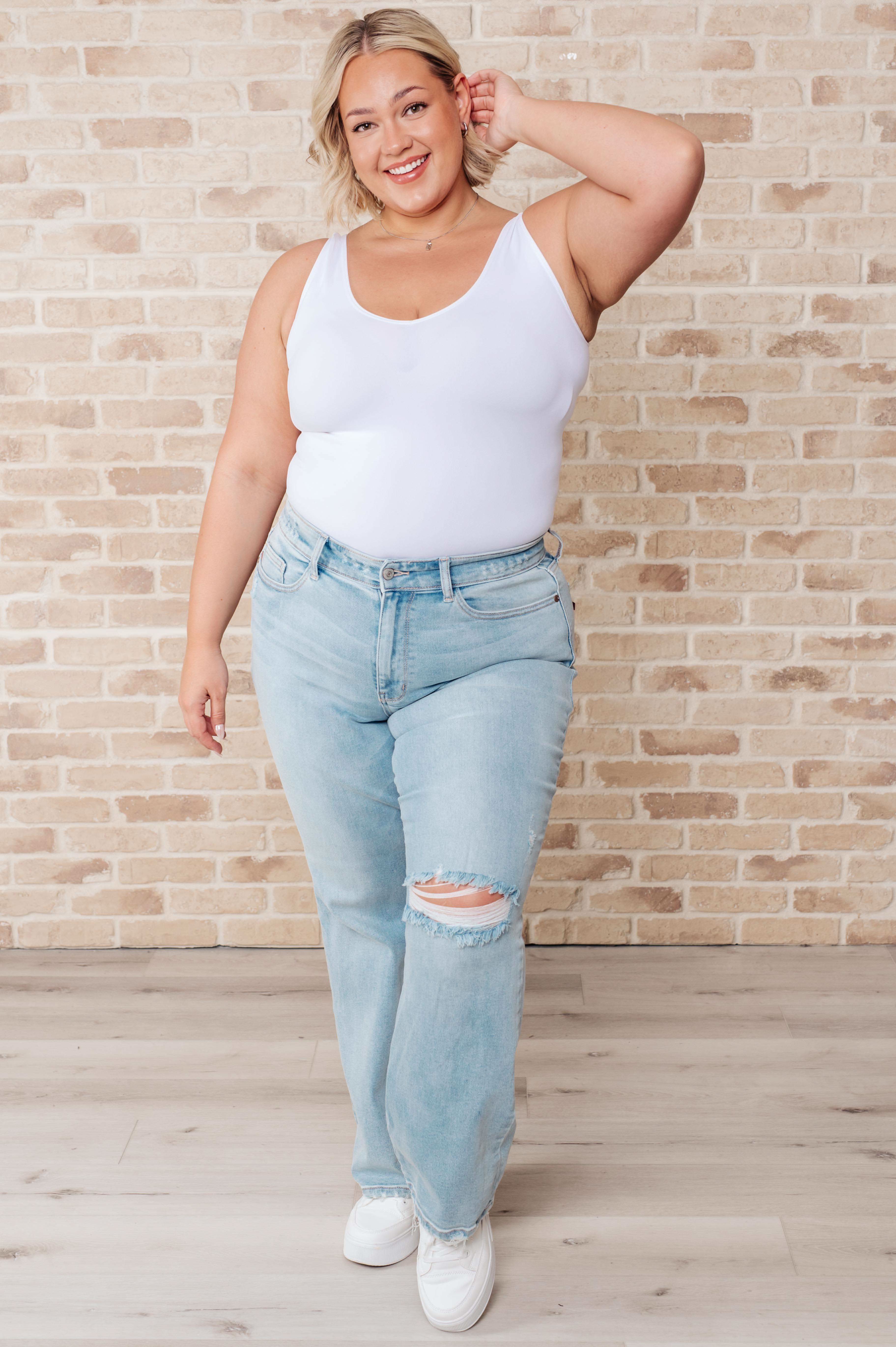 Parker High Rise 90's Straight Jeans in - Womens photo