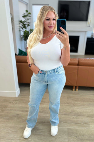 Parker High Rise 90's Straight Jeans in - Womens photo