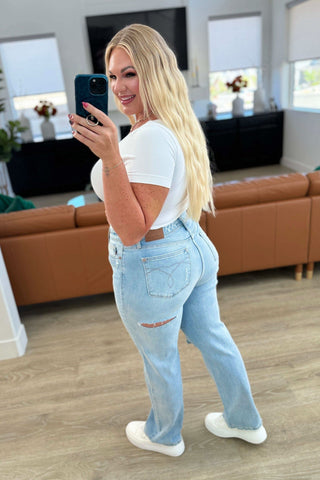 Parker High Rise 90's Straight Jeans in - Womens photo