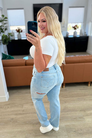 Parker High Rise 90's Straight Jeans in - Womens photo