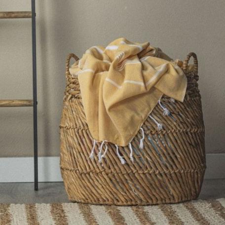 Perfect Classic XL Beach Blanket – 70”x90” Organic Turkish Cotton, Durable & Versatile in Yellow - Beach Blanket photo