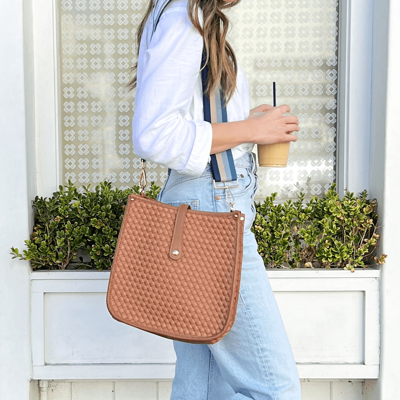 Lea Woven Courier | Choose Your Strap in - Bags photo