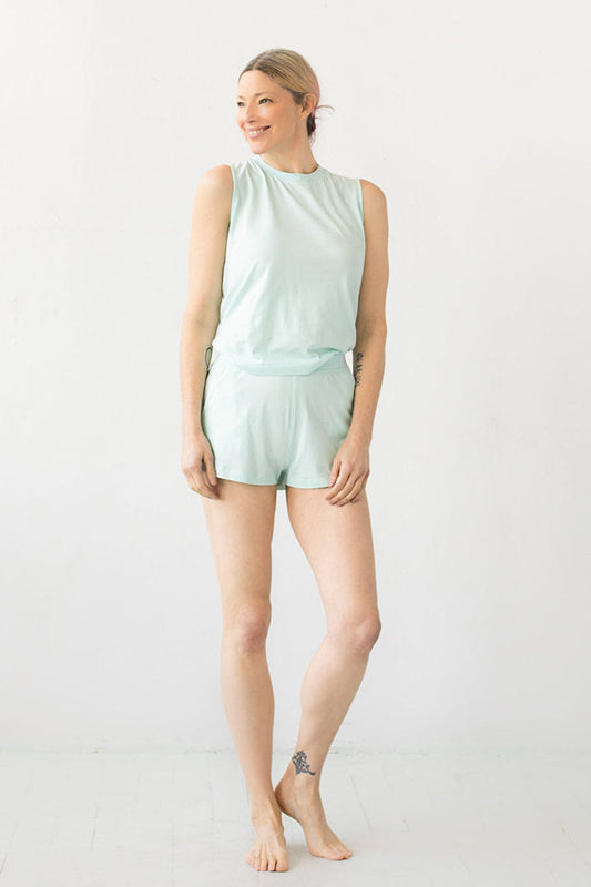 SALUA Pima Cotton Shorties in - SHORTS photo