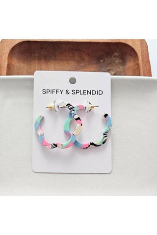 Posey Hoops - 80's Pastels - SwagglyLife Home & Fashion