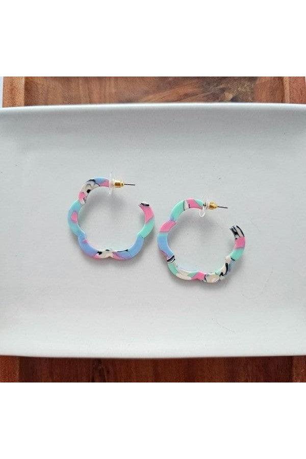 Posey Hoops - 80's Pastels - SwagglyLife Home & Fashion