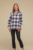 ZENANA Cotton Plaid Shacket with Front Pocket