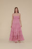 Zenana Woven Smocked Top Tiered Cami Maxi Dress