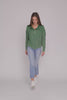 ZENANA Acid Wash Cotton Waffle Hooded Zip-Up Jacket
