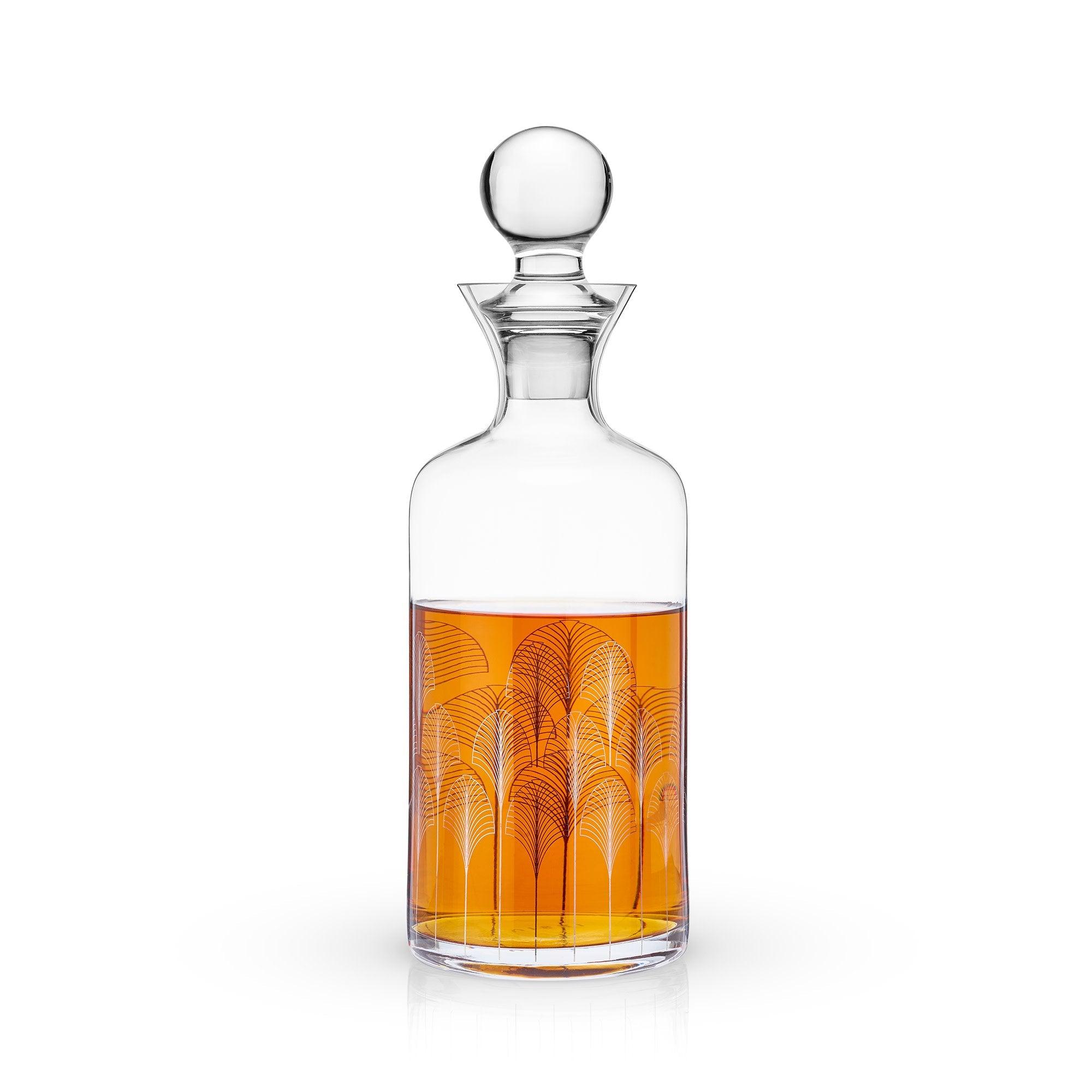Viski Art Deco Crystal Decanter
