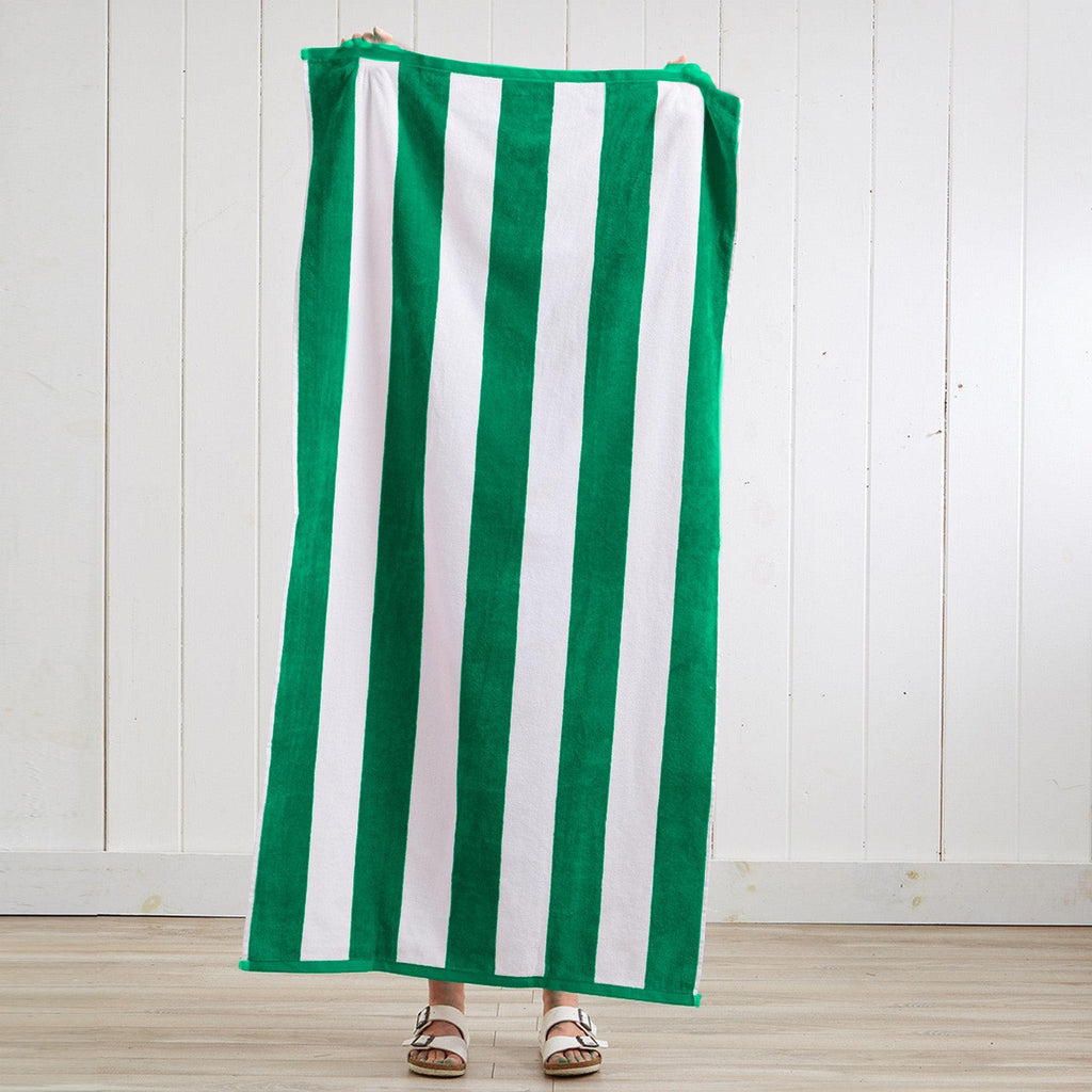 Cotton Velour Cabana Stripe Beach Towel - Novia Collection in - photo