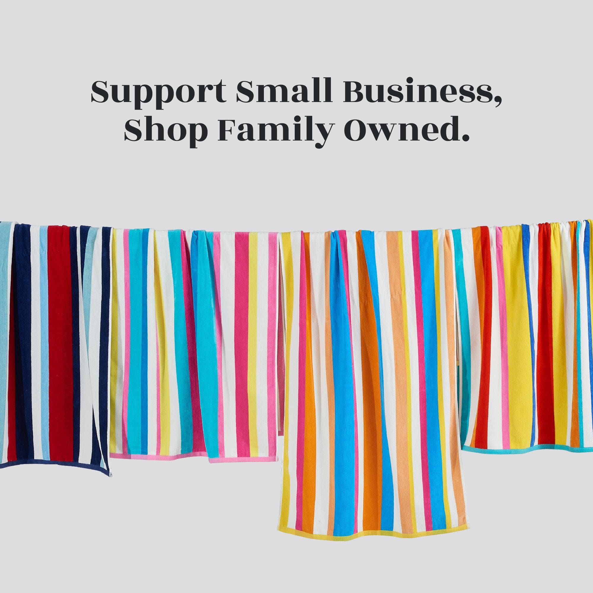 Cotton Velour Cabana Stripe Beach Towel - Novia Collection in - photo