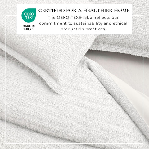 100% Cotton Waffle Weave Duvet Set - Mattea Collection