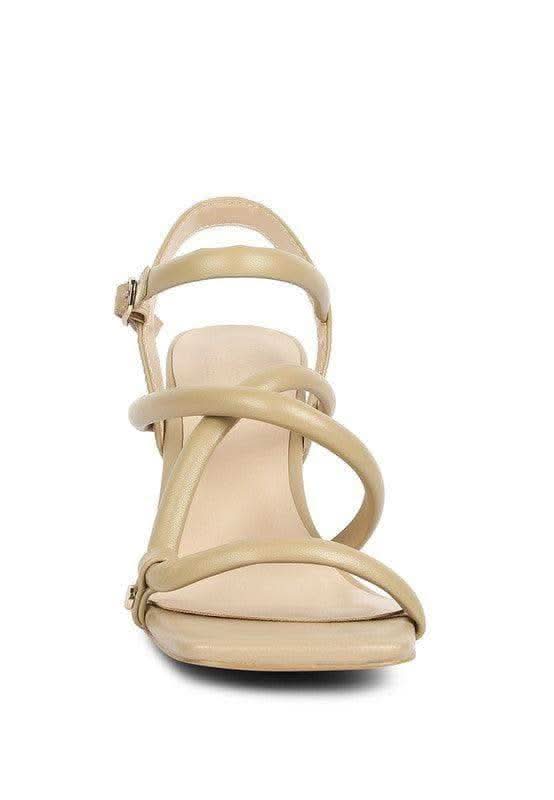 Artha Open Square Toe Block Heel Sandals - SwagglyLife Home & Fashion