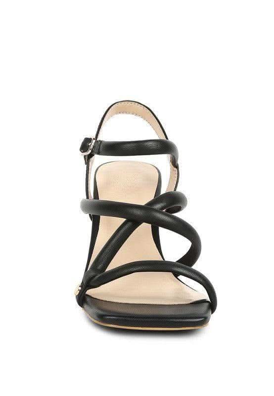 Artha Open Square Toe Block Heel Sandals - SwagglyLife Home & Fashion