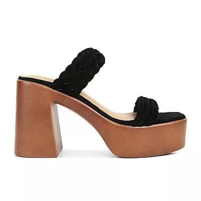 Rag & Company Misaki Braided Detail Chunky Sandals - SwagglyLife Home & Fashion