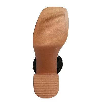 Rag & Company Misaki Braided Detail Chunky Sandals - SwagglyLife Home & Fashion