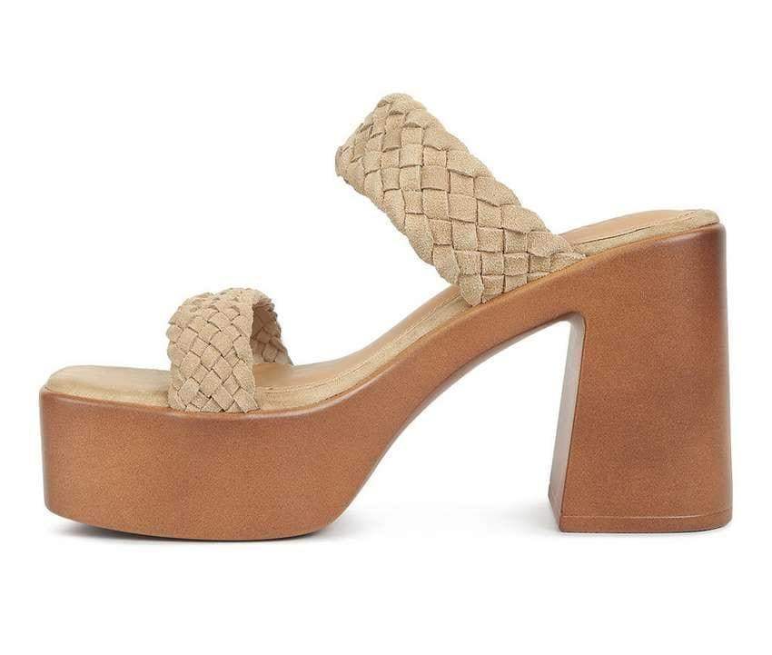 Rag & Company Misaki Braided Detail Chunky Sandals - SwagglyLife Home & Fashion