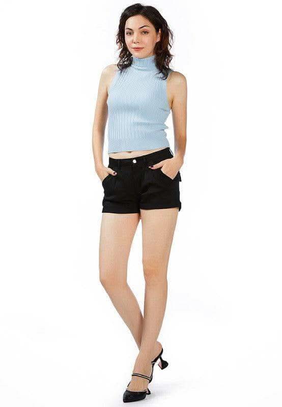 RAG CO Pleated Flap Pocket Shorts - SwagglyLife Home & Fashion