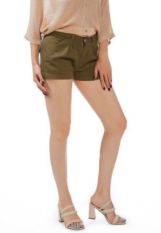 RAG CO Pleated Flap Pocket Shorts in - Shorts photo