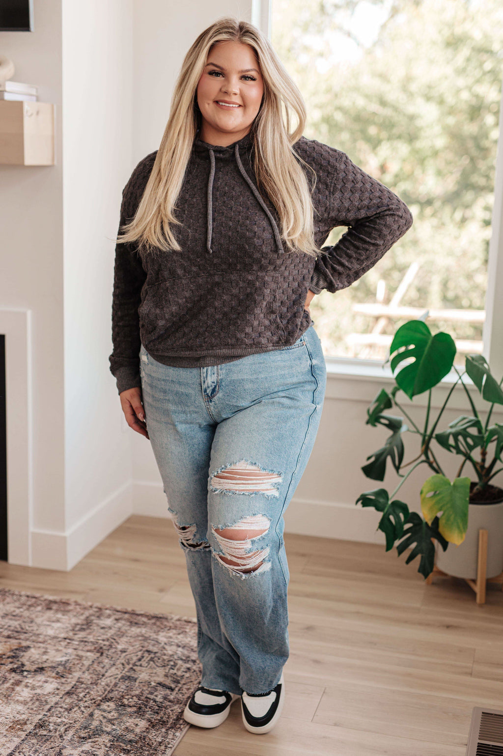 Ramona High Rise Rigid Magic Destroyed Straight Jeans - SwagglyLife Home & Fashion