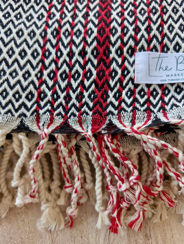 Redline Towel Collection - Understated Elegance & Superior Quality - Turkish Cotton Beach Towel in - Towel photo