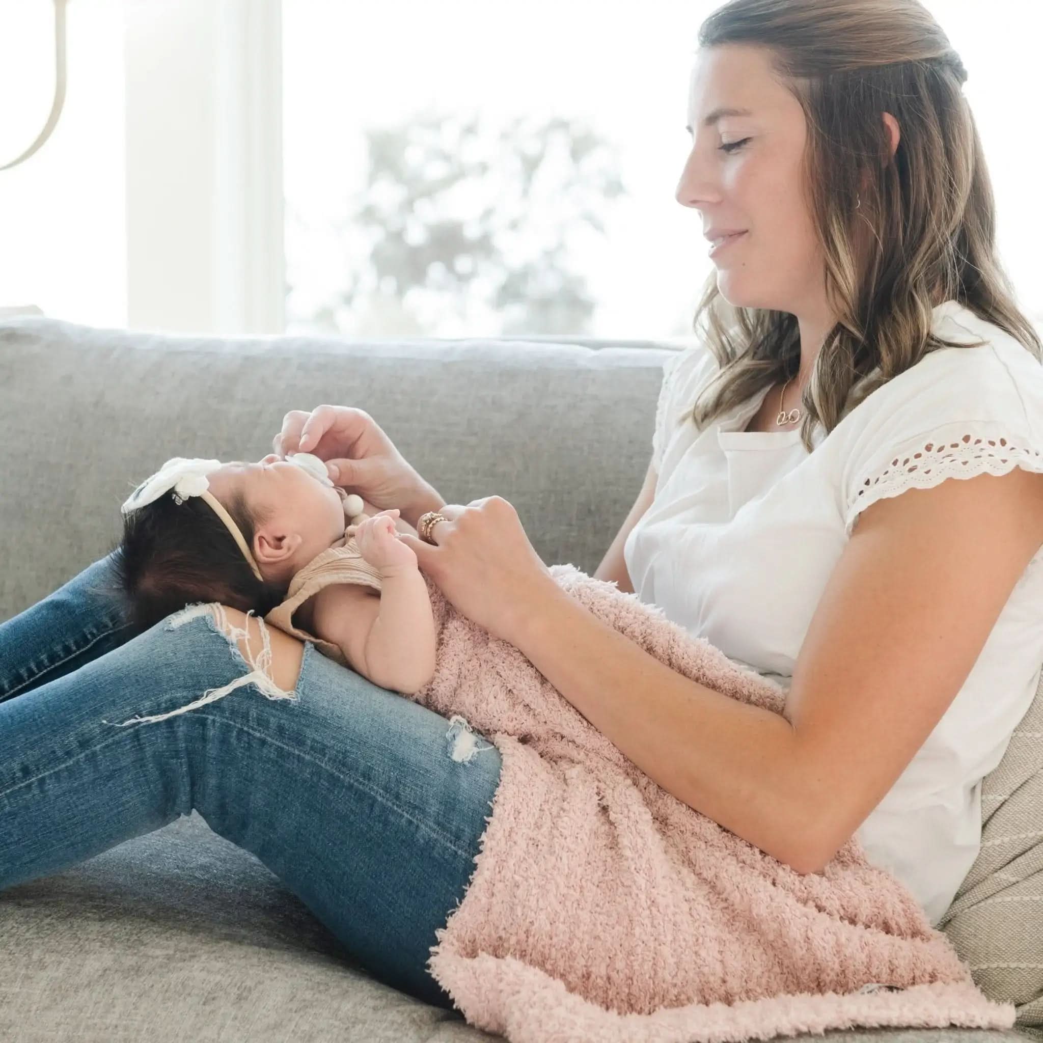 Saranoni Ribbed BAMBONI® Receiving Blankets