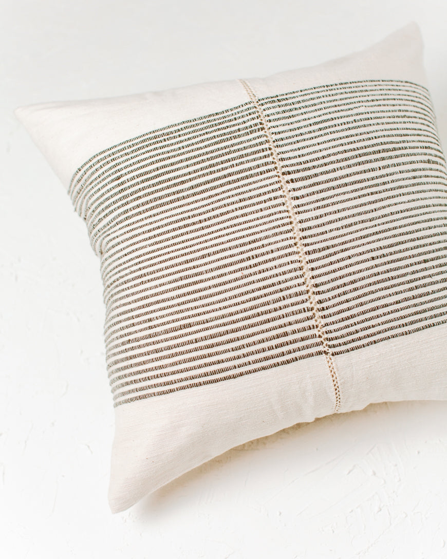 18" Riviera Hand-Stitch Throw Pillow in - Throw Pillows photo