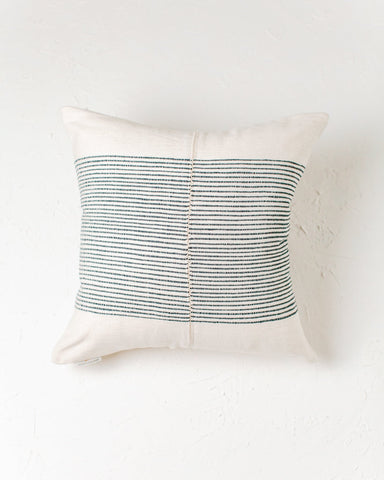 18" Riviera Hand-Stitch Throw Pillow in Navy - Throw Pillows photo
