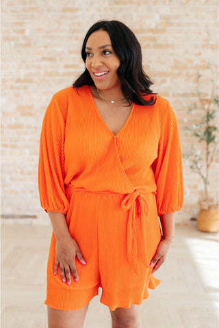 Roll With me Romper in Tangerine - SwagglyLife Home & Fashion