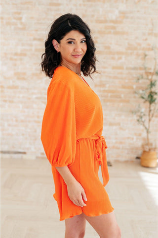 Roll With me Romper in Tangerine - SwagglyLife Home & Fashion