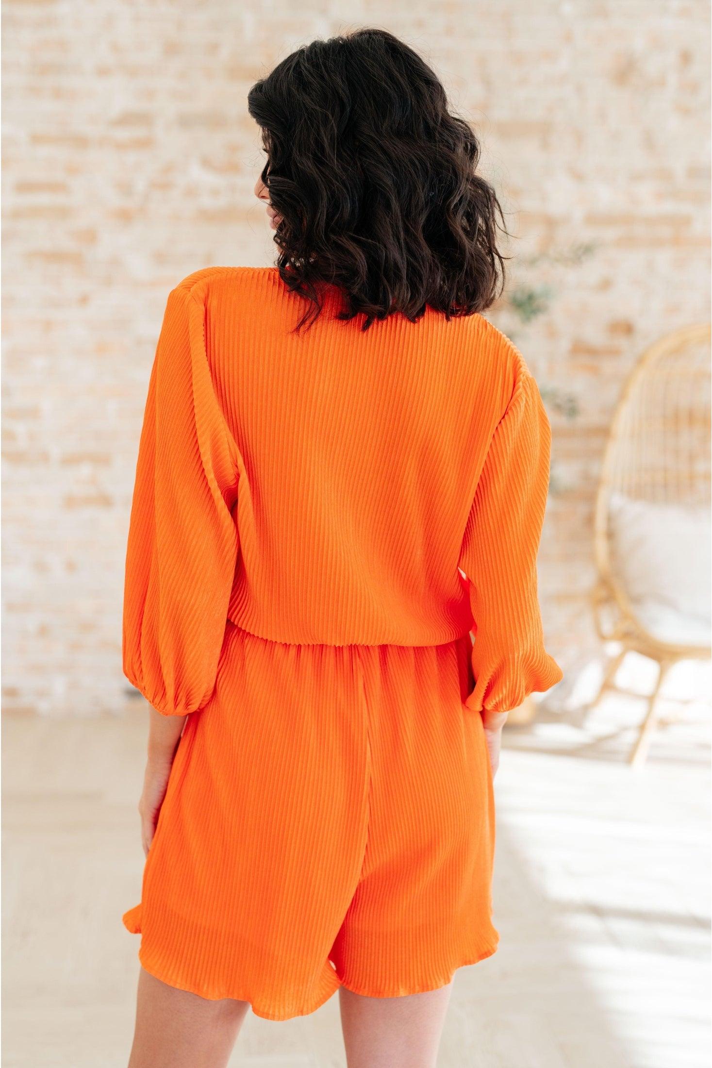Roll With me Romper in Tangerine - SwagglyLife Home & Fashion
