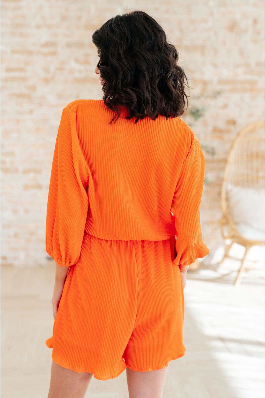 Roll With me Romper in Tangerine - SwagglyLife Home & Fashion