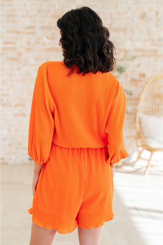 Roll With me Romper in Tangerine - SwagglyLife Home & Fashion