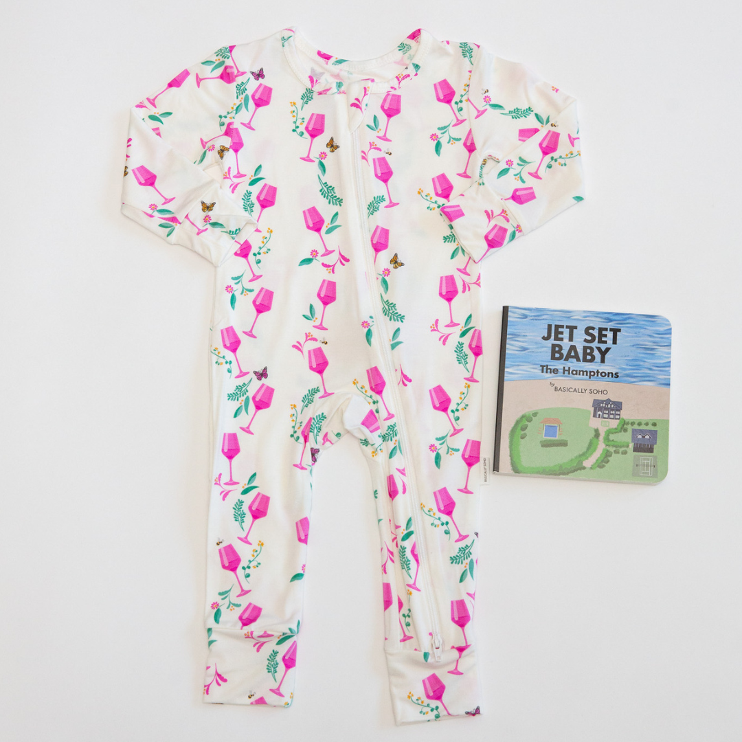 Hamptons Rosé Zippered Romper