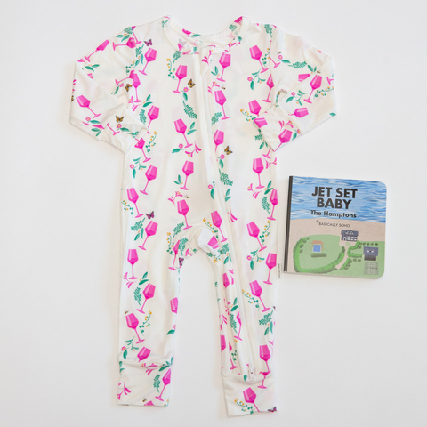 Hamptons Rosé Zippered Romper
