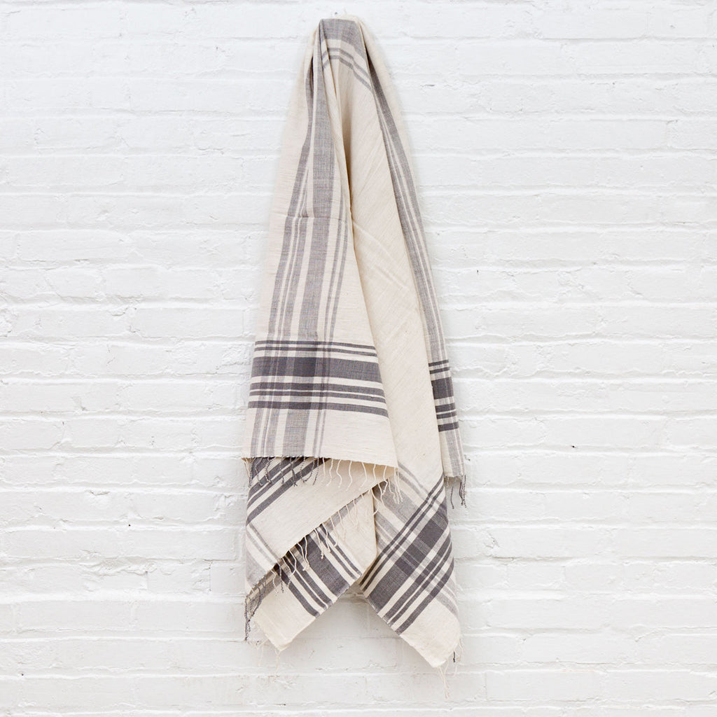 Cabin Hatch Cotton Bath Towel in Grey - Bath Towels & Washcloths photo