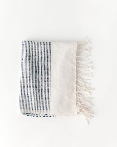 Riviera Cotton Hand Towel in Navy - Kitchen Towels photo