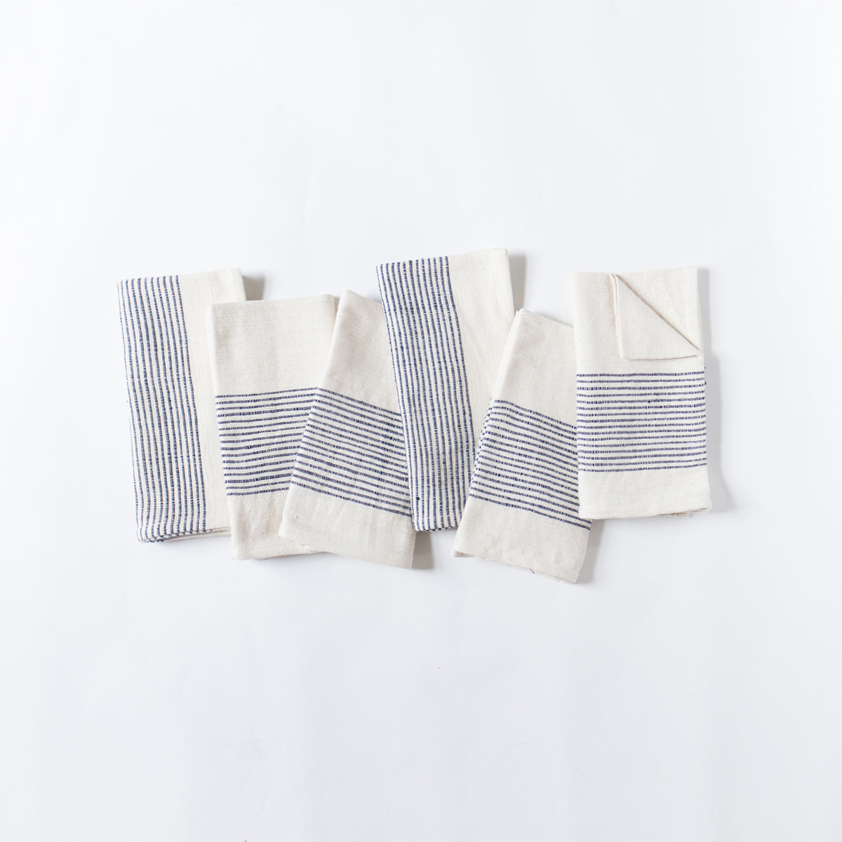 Riviera Cotton Napkins in Navy Set of 6 - Cloth Napkins photo
