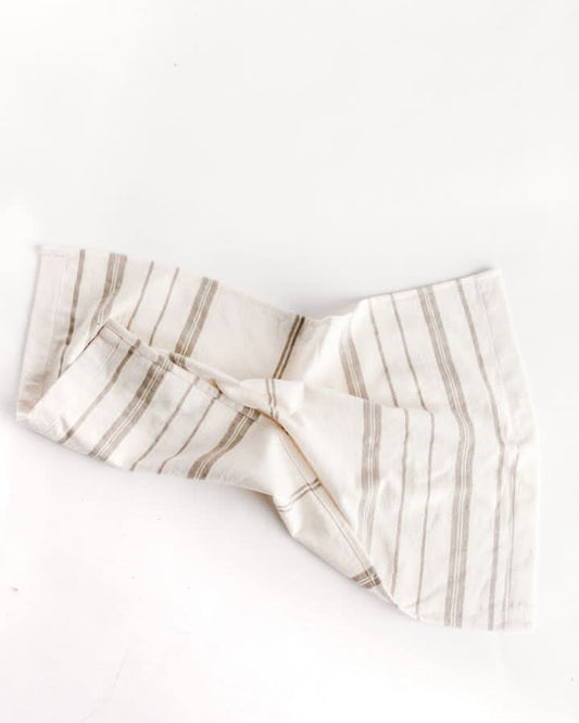 Avery Cotton Tea Towel - Stone