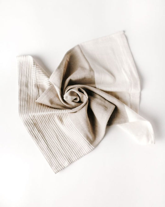 Chesapeake Cotton Tea Towel - Stone