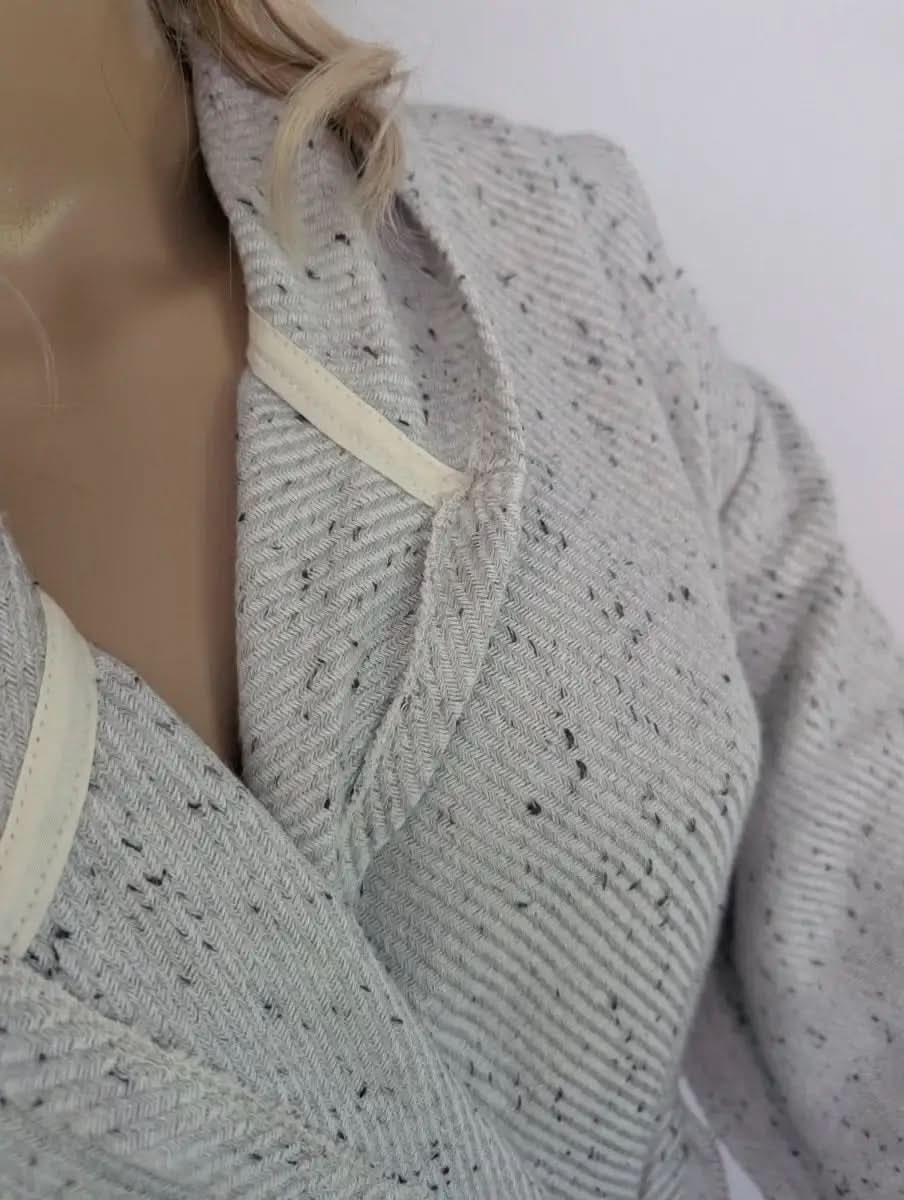 Serenity Bathrobe – Soft Flat Weave Turkish Cotton, Hooded Design - SwagglyLife Home & Fashion