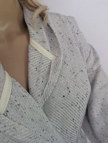 Serenity Bathrobe – Soft Flat Weave Turkish Cotton, Hooded Design - SwagglyLife Home & Fashion