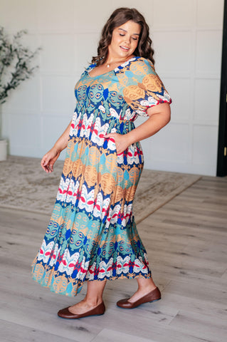 Shaping Reality V-Neck Balloon Sleeve Dress - SwagglyLife Home & Fashion