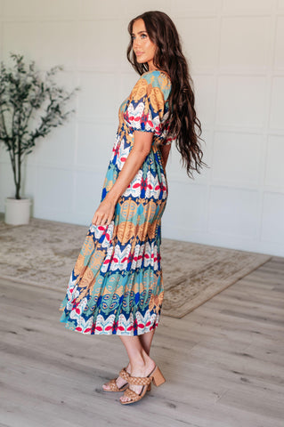 Shaping Reality V-Neck Balloon Sleeve Dress - SwagglyLife Home & Fashion