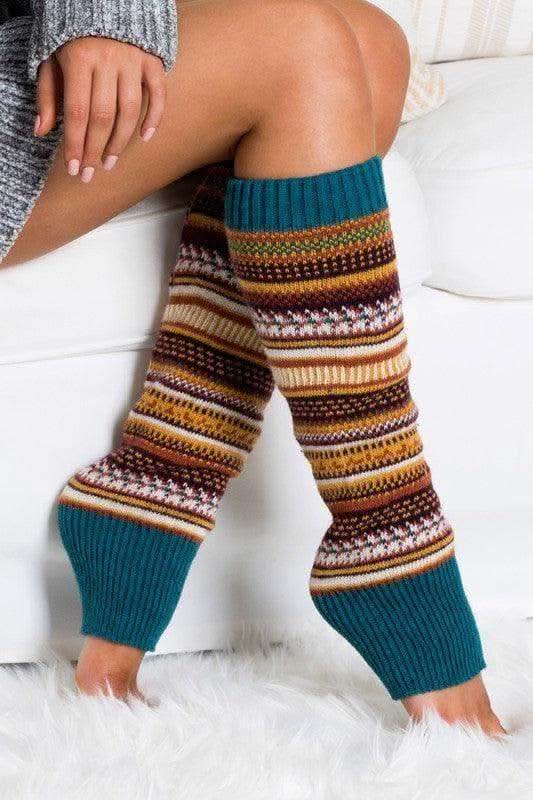 Short Fairisle Legwarmer - SwagglyLife Home & Fashion
