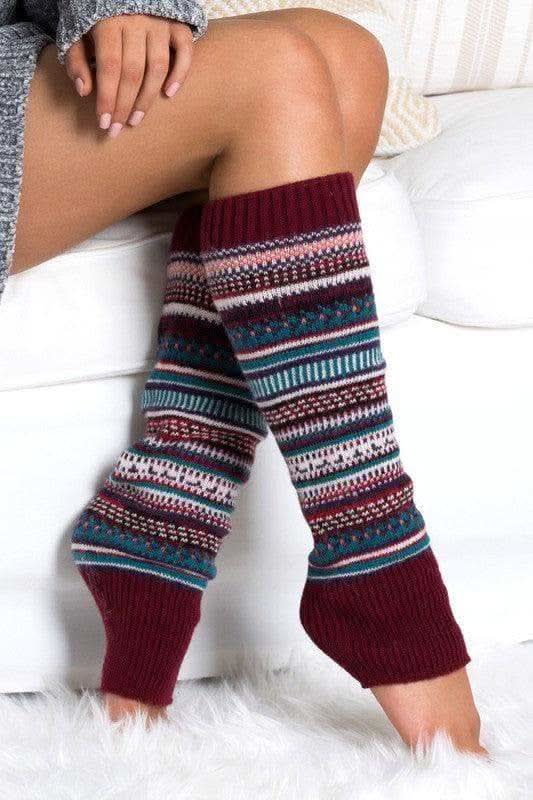 Short Fairisle Legwarmer - SwagglyLife Home & Fashion
