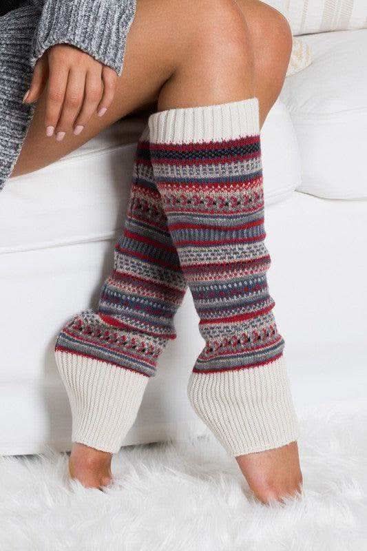 Short Fairisle Legwarmer - SwagglyLife Home & Fashion
