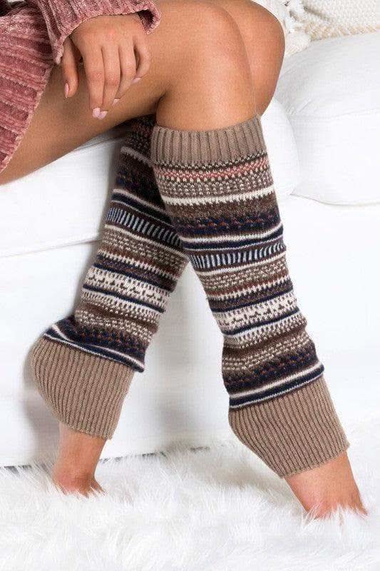 Short Fairisle Legwarmer - SwagglyLife Home & Fashion