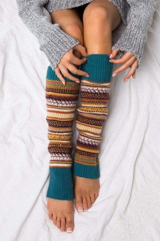 Short Fairisle Legwarmer - SwagglyLife Home & Fashion